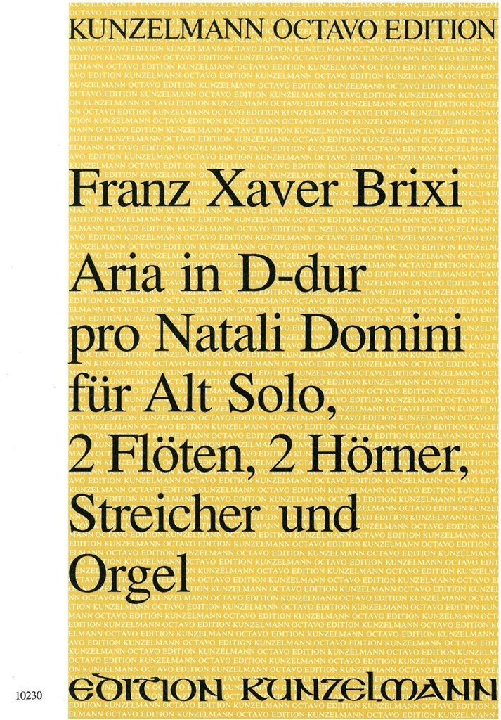 Aria Pro Natali Domini D-Dur