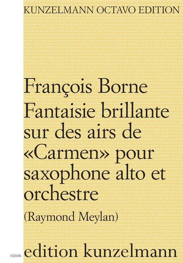Fantaisie Brillante Für Saxophon 'Carmen'