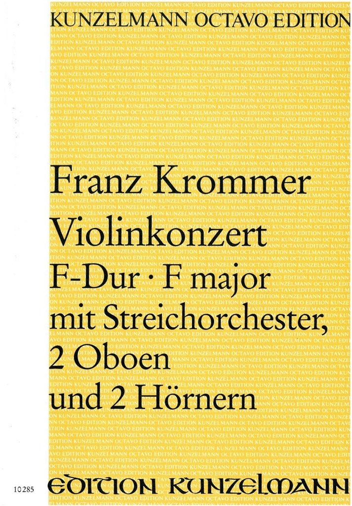Konzert Für Violine F-Dur