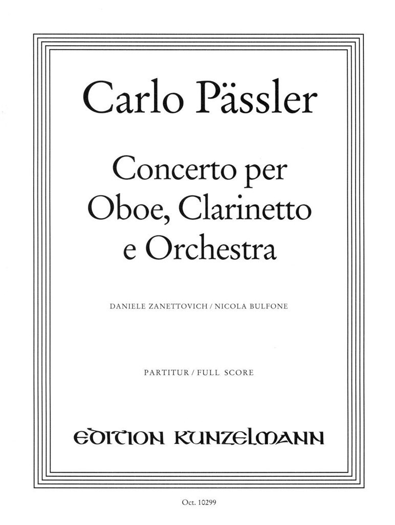 Konzert Für Oboe, Klarinette und Orchester