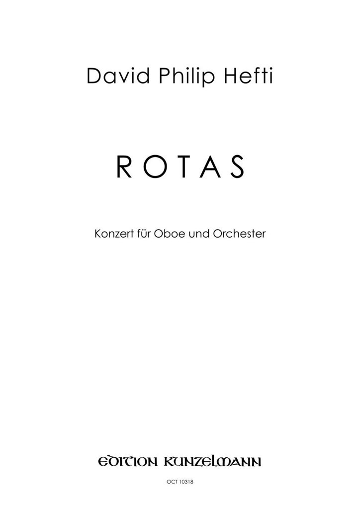 Rotas, Konzert Für Oboe und Orchester