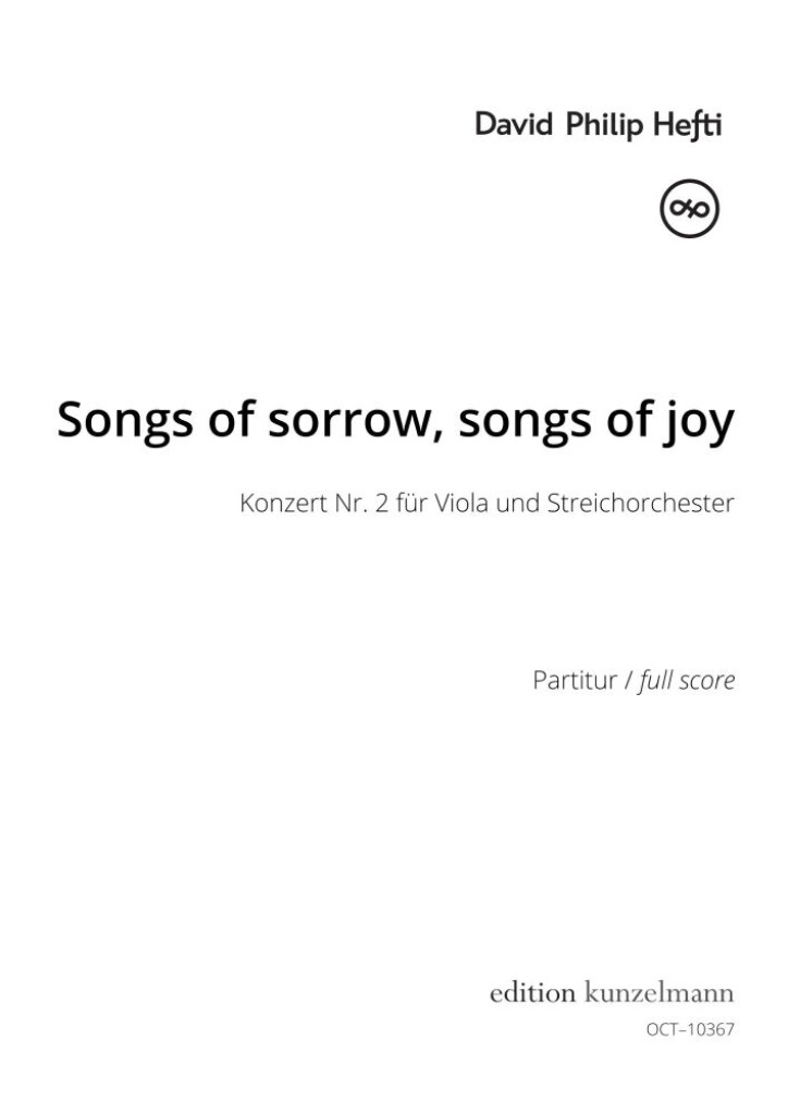 Songs of sorrow, songs of joy