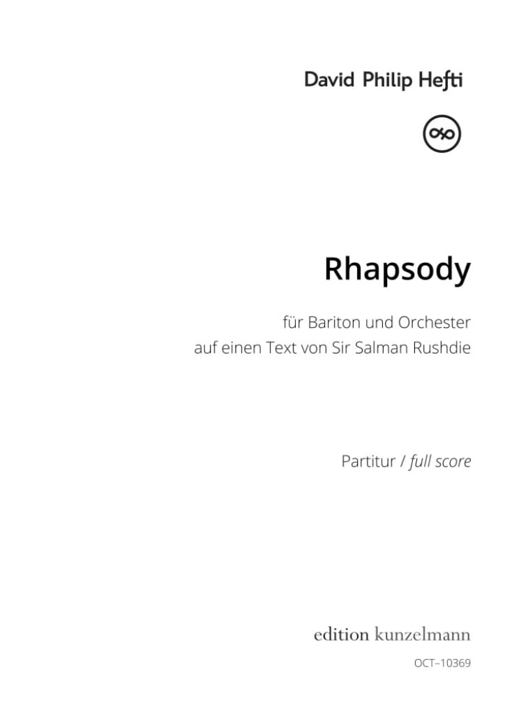 Rhapsody, für Bariton und Orchester