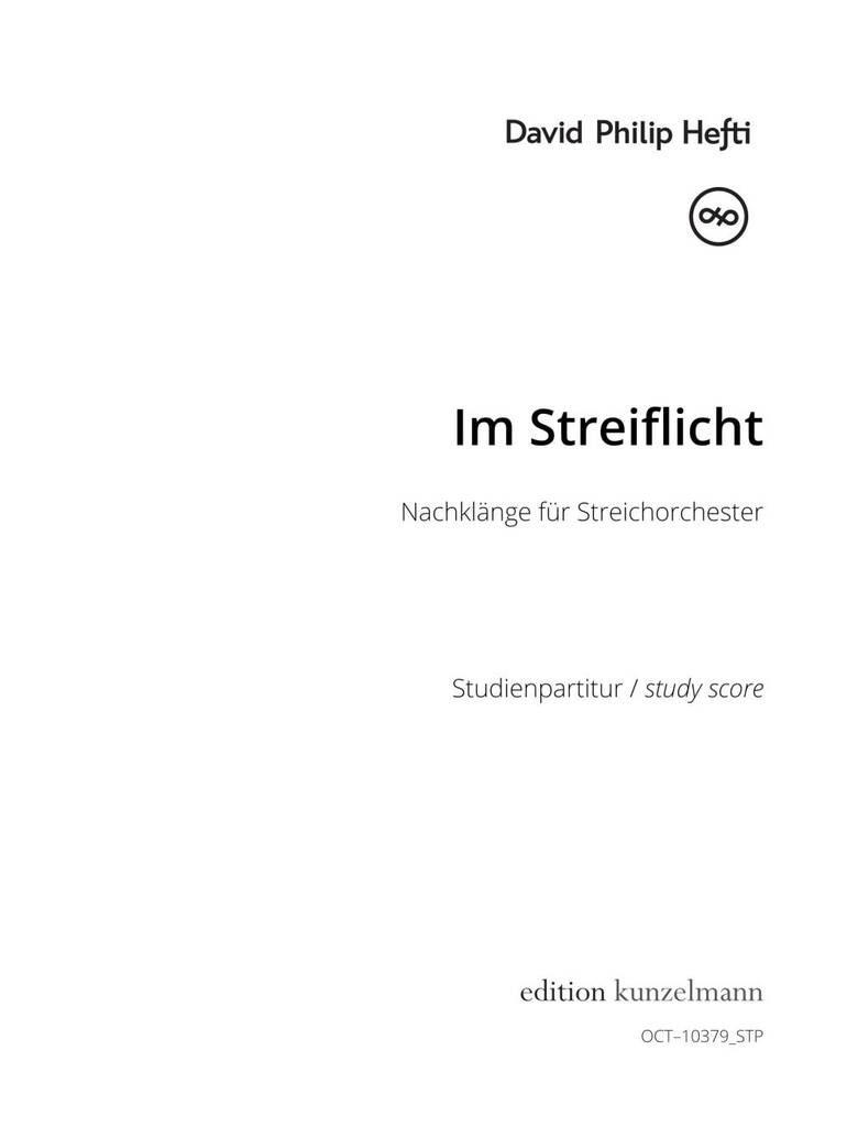 Im Streiflicht, Nachklänge für Streichorchester