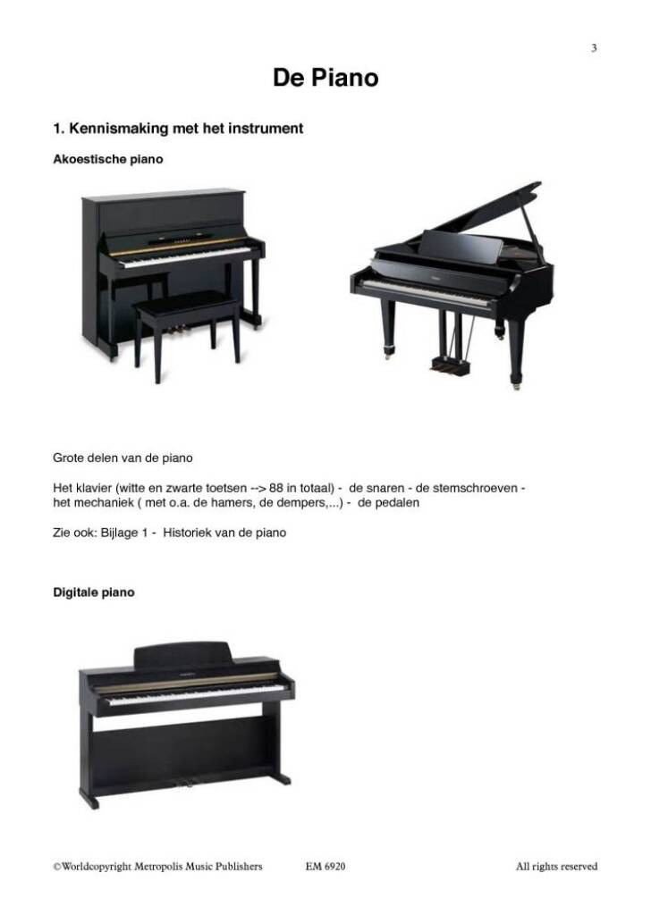 Initiatiecursus Piano Volwassenen