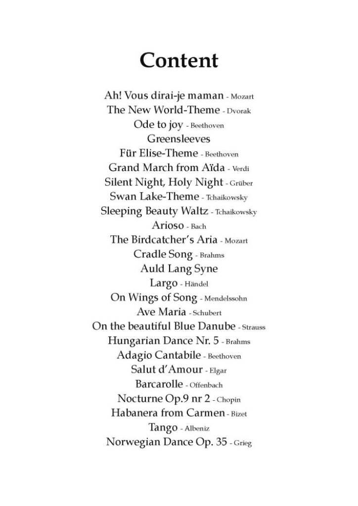 25 Beautiful Classical Songs For Piano Solo