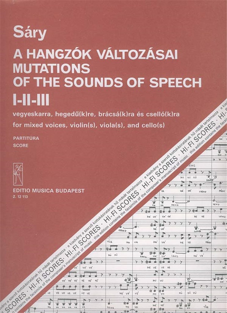 Mutations of the Sounds of Speech für gem. Chor,