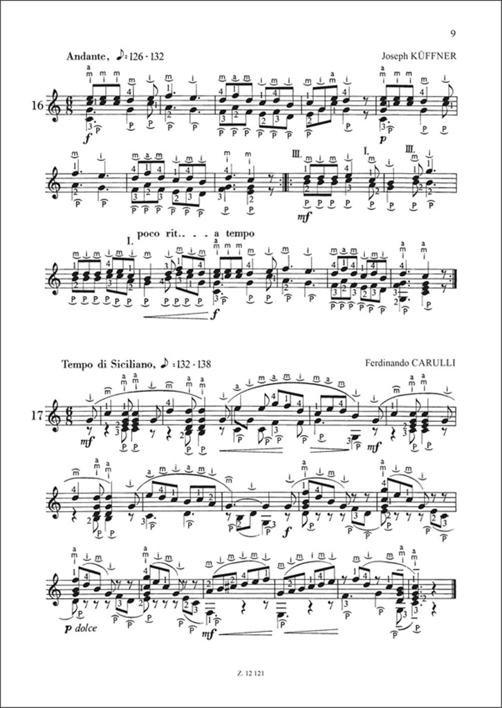 Gitarrenübungen und Stücke V