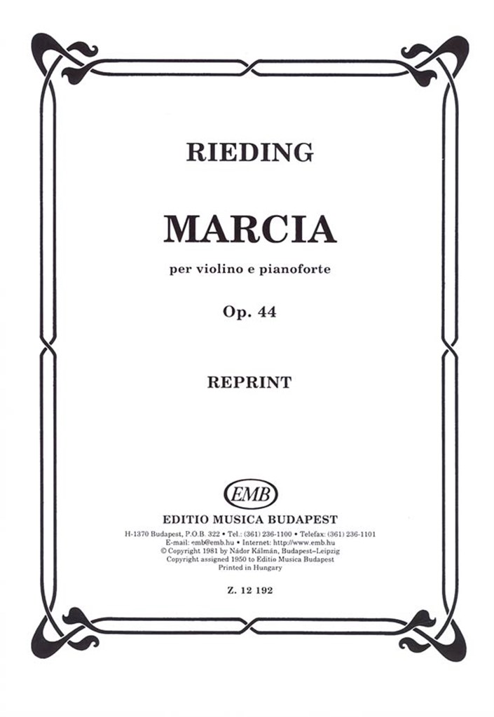 Marcia per violino e pianoforte