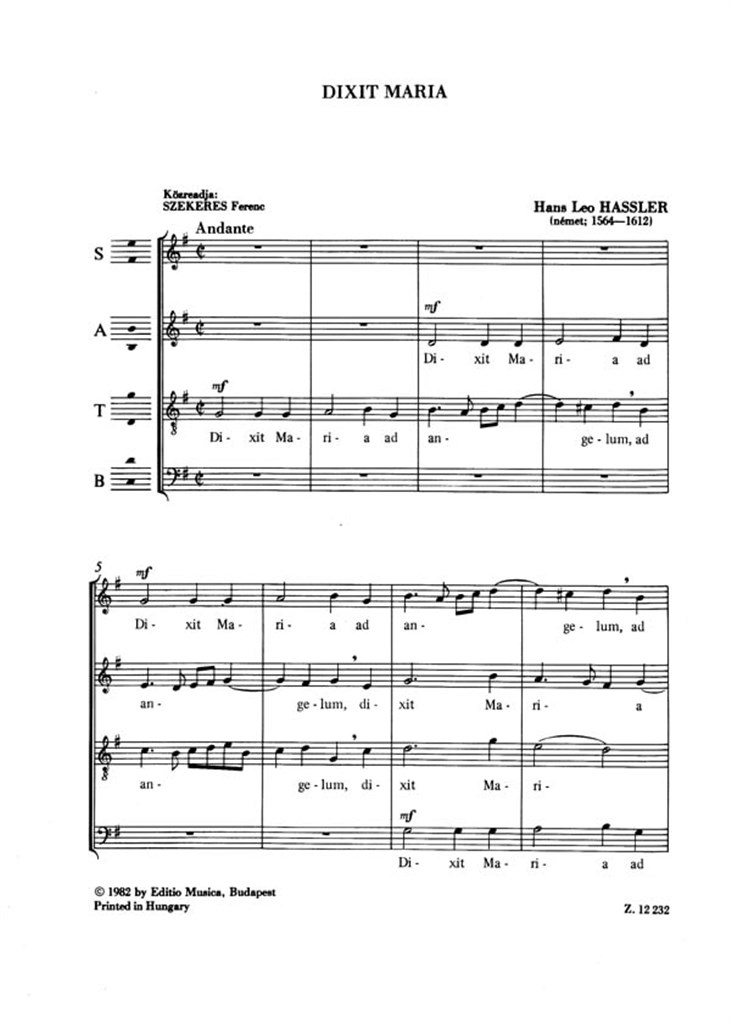 Old Masters' Mixed Choruses V38