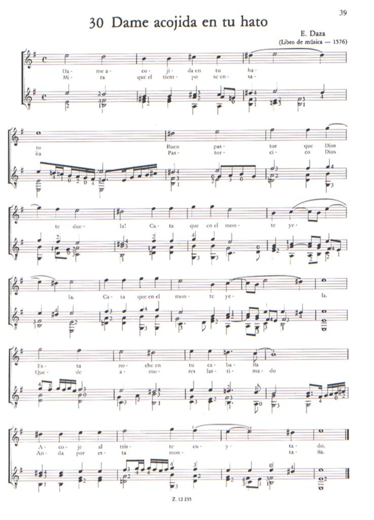Spanish Renaissance Songs für Singstimme und Git