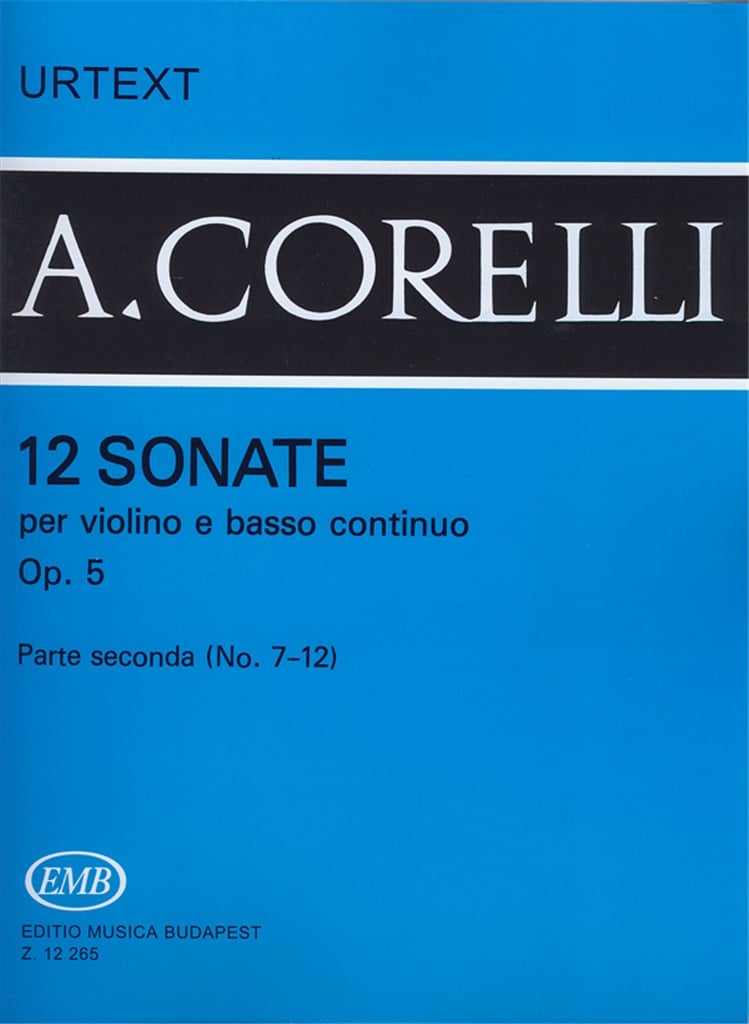 12 sonate per violino e basso continuo II op. 5