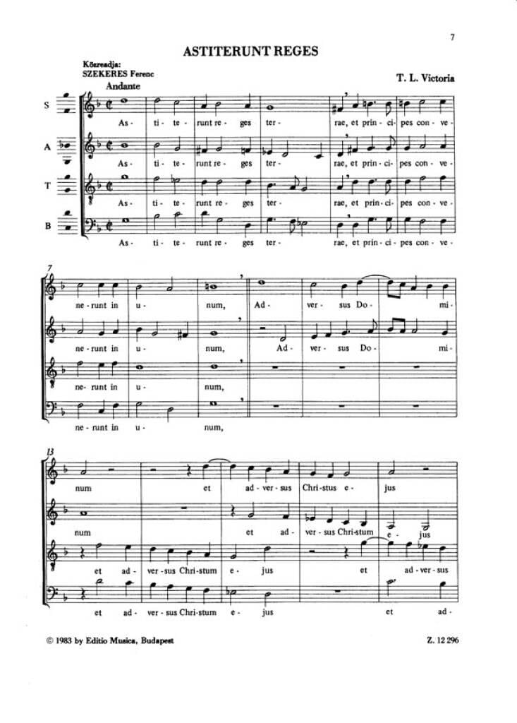 Old Masters' Mixed Choruses V41