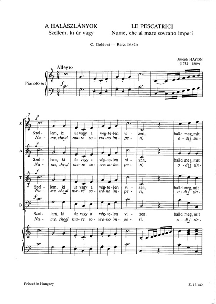 Gemischte Chöre (Opernausschnitte) mit Klavierbe