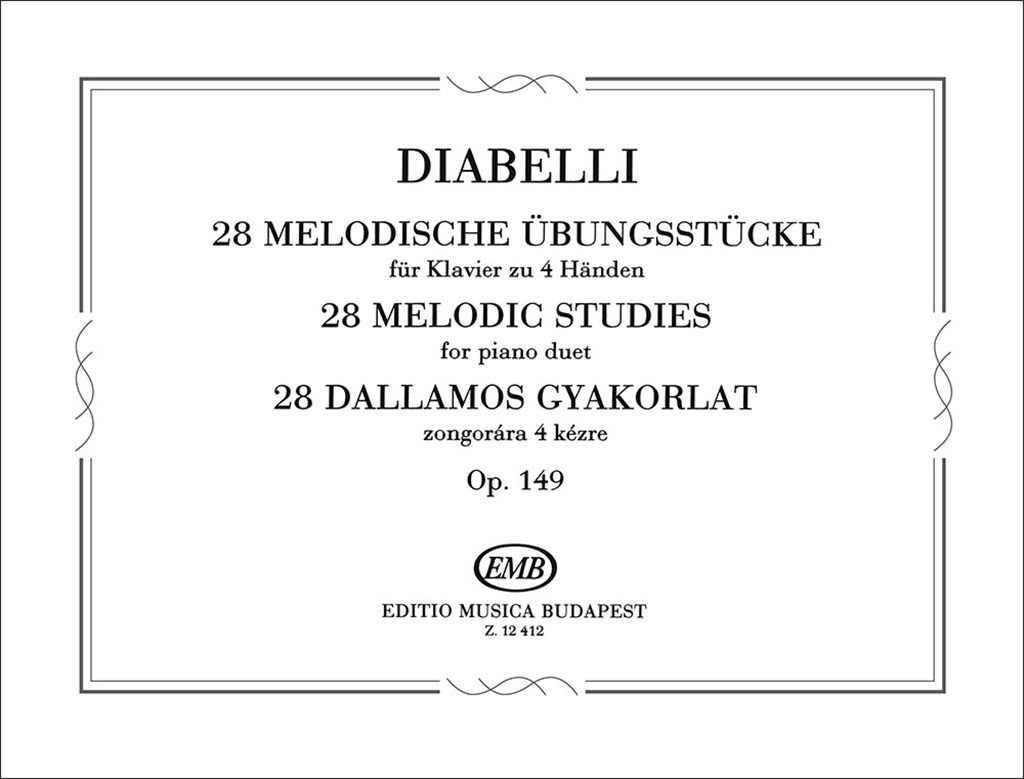 28 melodische Übungsstücke op. 149 im Umfange von