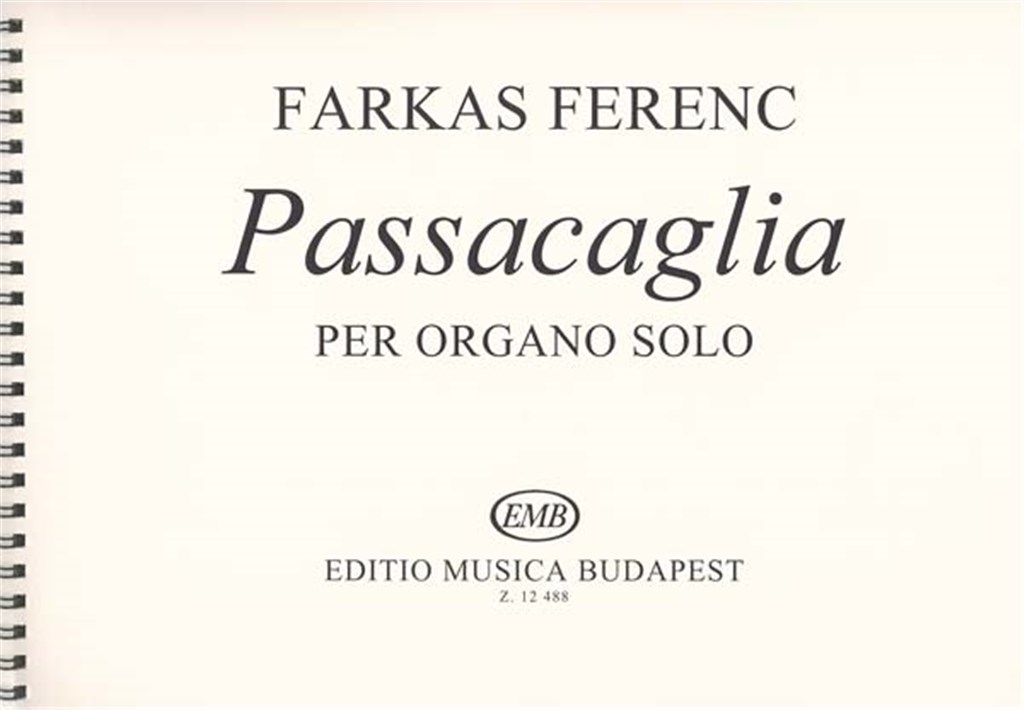 Passacaglia Per Organo Solo