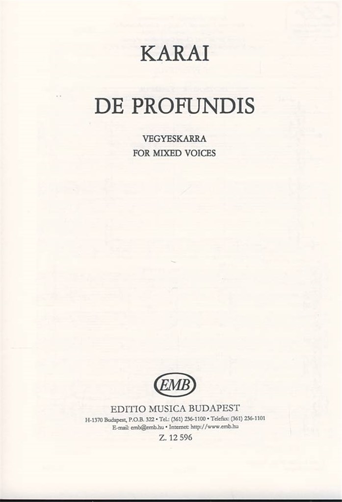 De Profundis Psalm 130