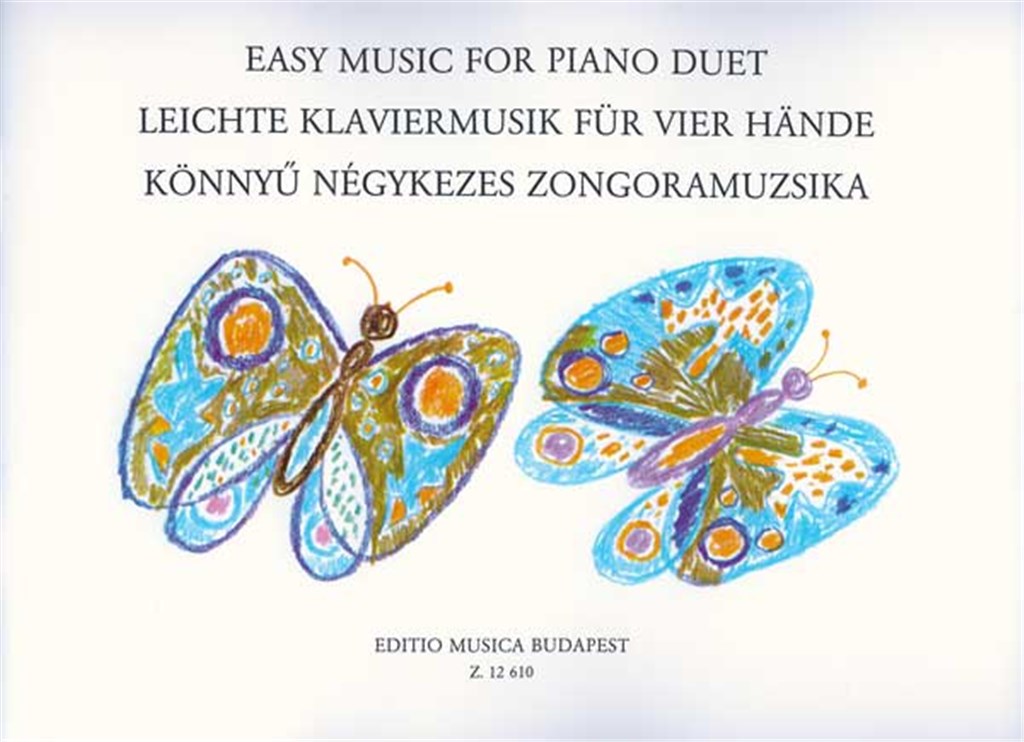 Leichte Klaviermusik für vier Hände