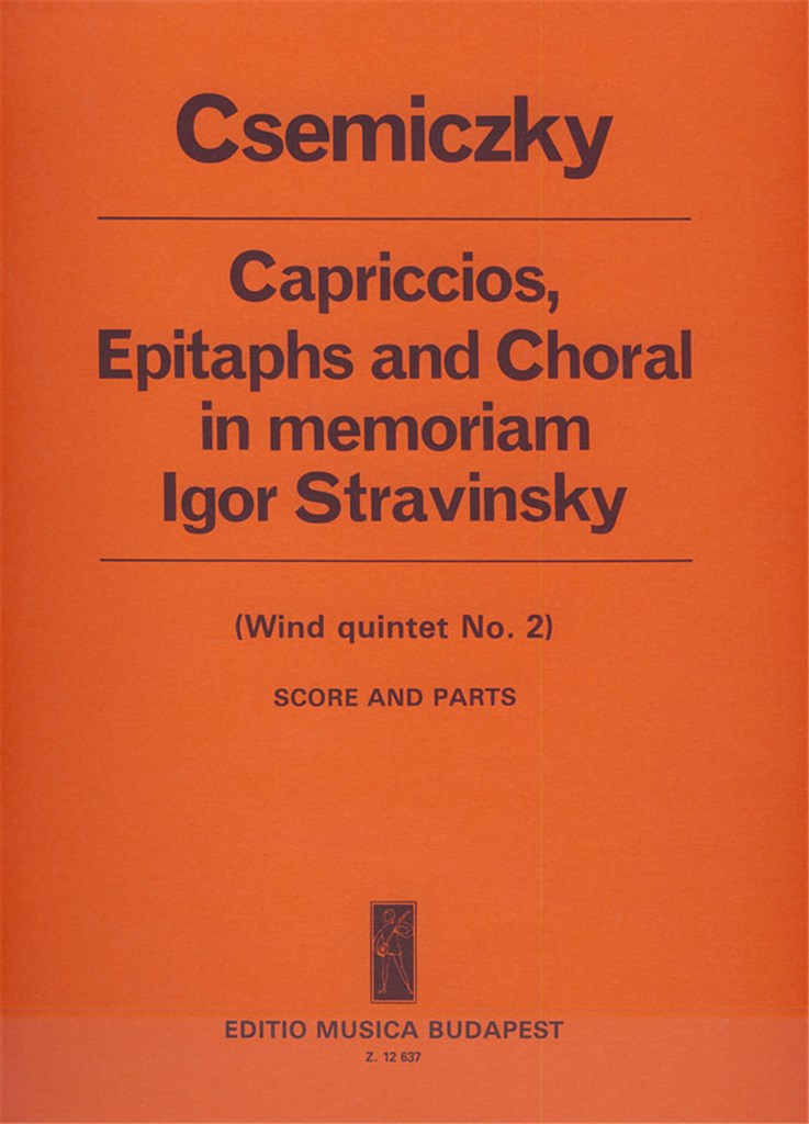Capriccios, Epitaphs and Choral