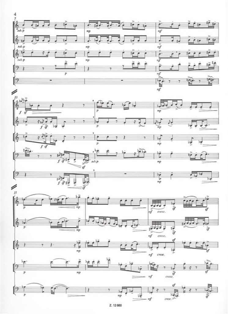 Hommage a Bartok Divertimento für Blechbläserqui
