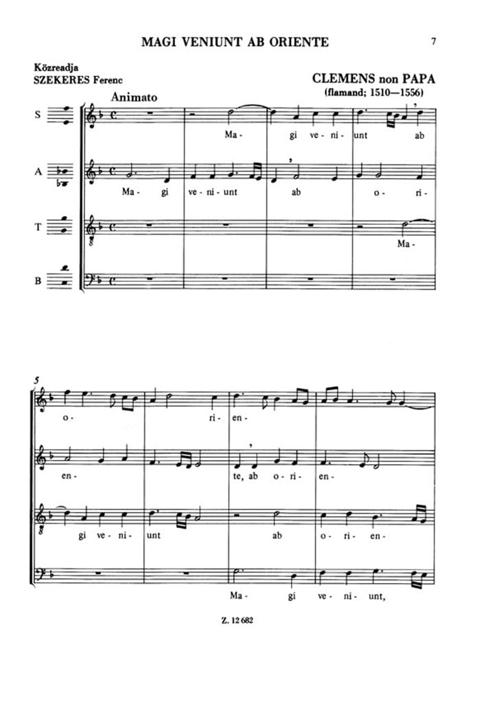 Old Masters' Mixed Choruses V43