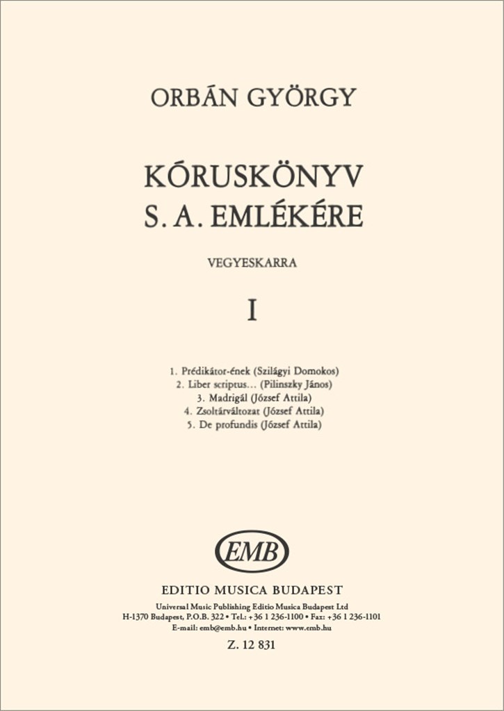 Koruskönyv S.A. Emlekere