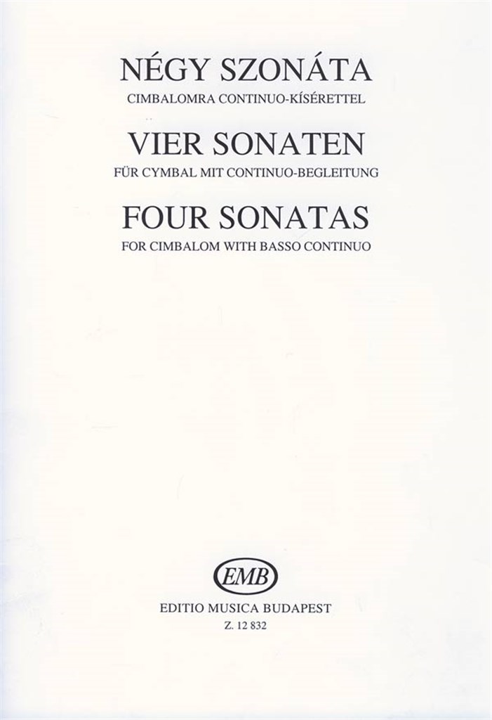 Vier Sonaten Für Cimbalom Mit Continuo-Begleitun