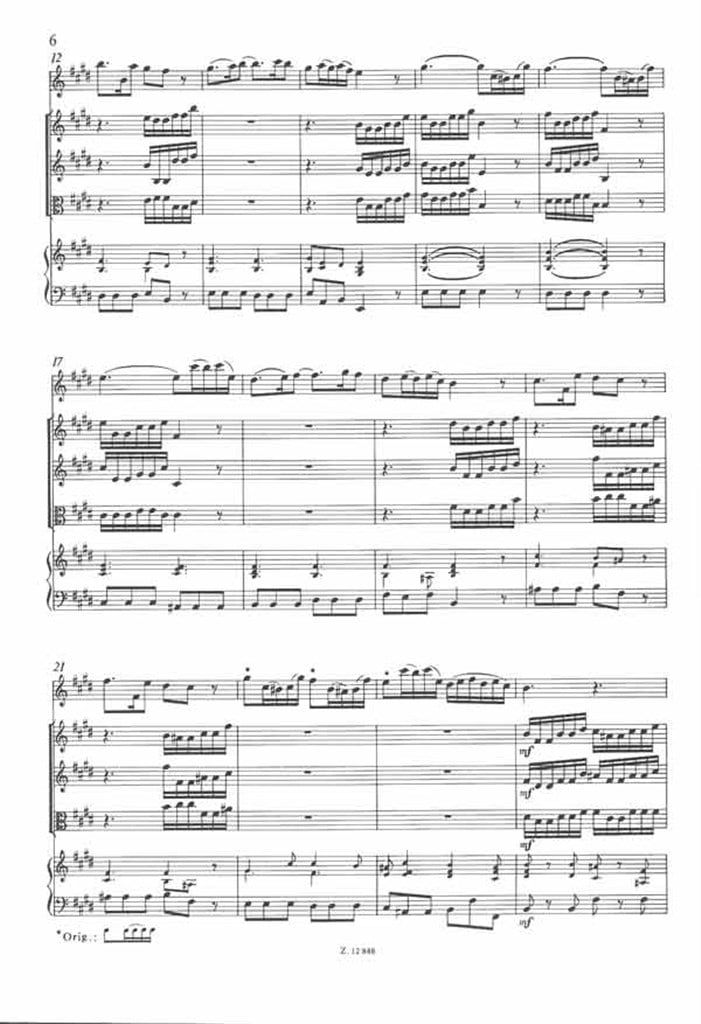 Konzert (F-Dur) für Flöte, Streicher und Cembalo