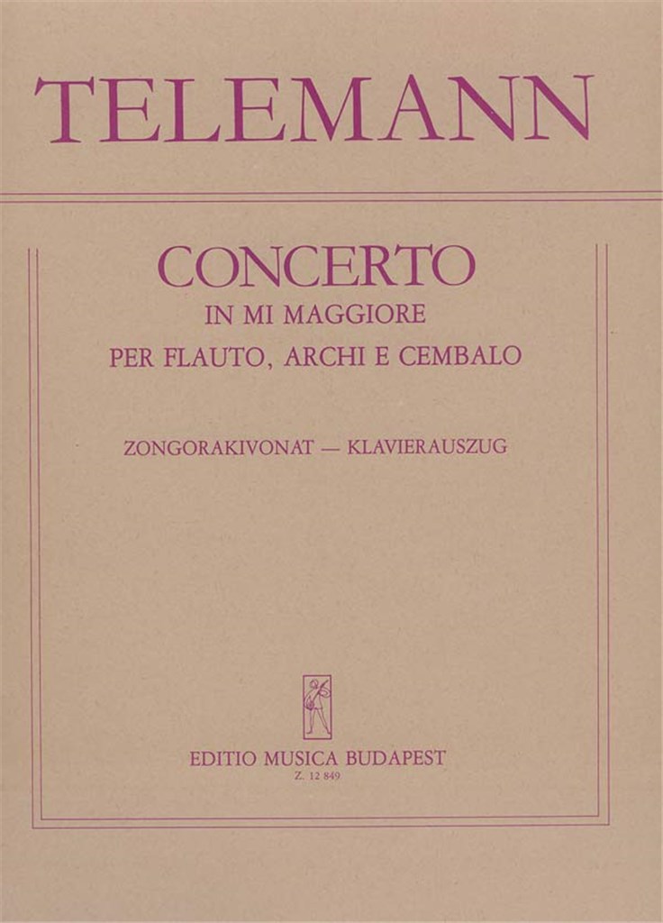 Konzert (E-Dur) für Flöte, Streicher und Cembalo