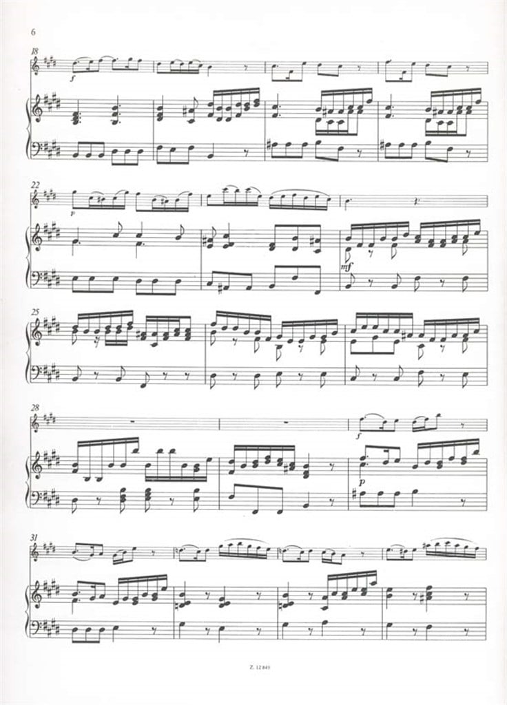 Konzert (E-Dur) für Flöte, Streicher und Cembalo