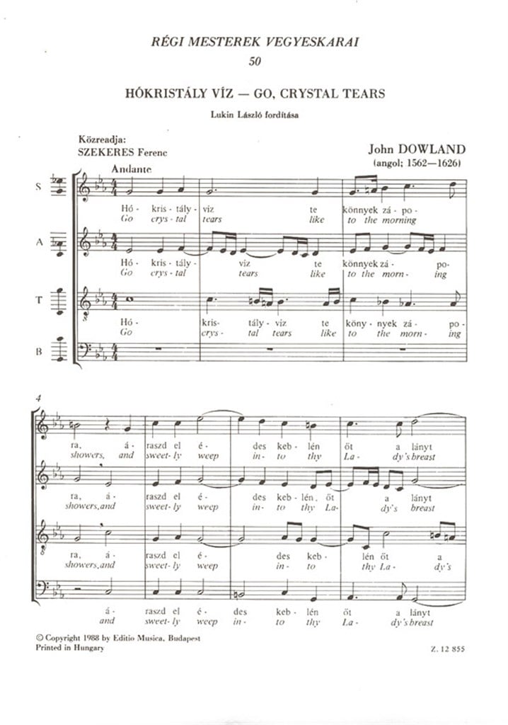 Old Masters' Mixed Choruses V50