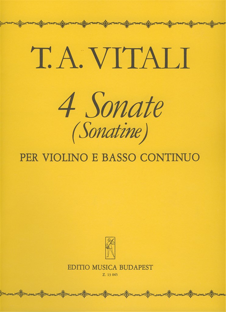 4 Sonate (Sonatine) Per Violino E Basso Continuo