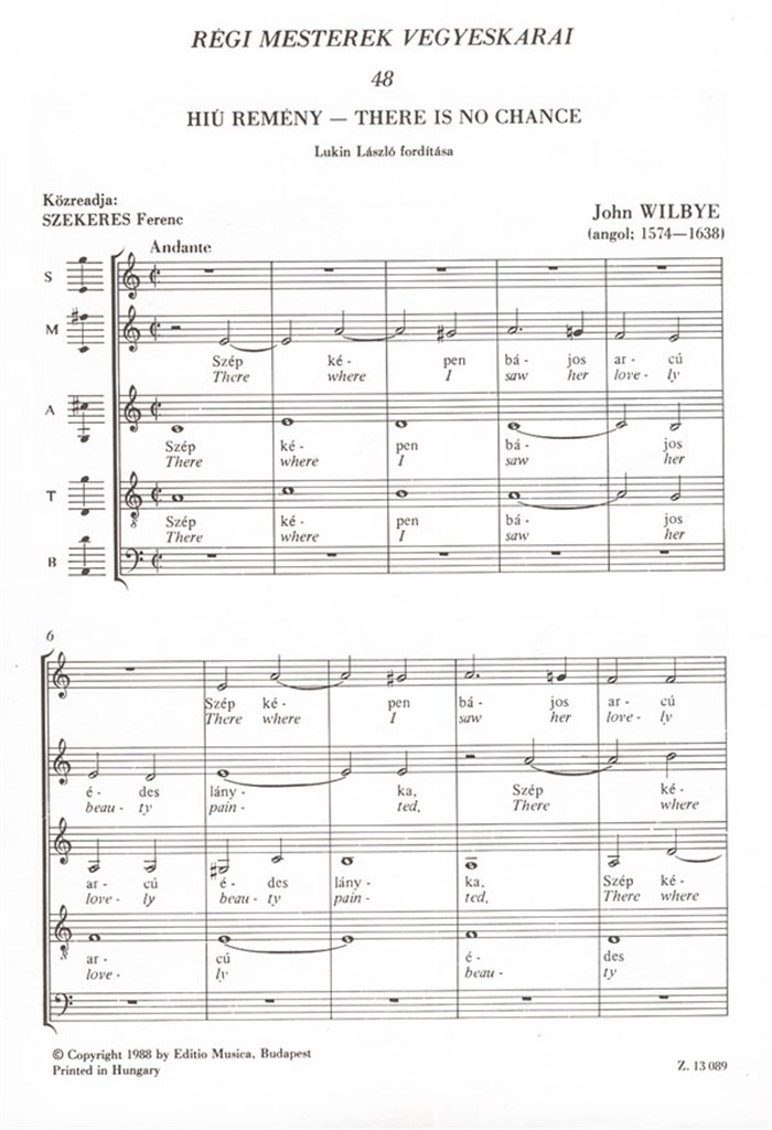 Old Masters' Mixed Choruses V48