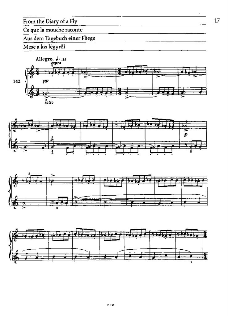 Mikrokosmos for piano 6