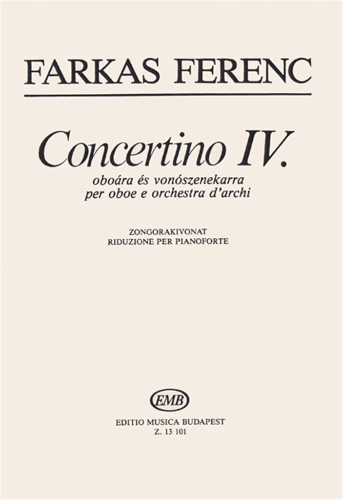 CONCERTINO FUER OB + STR