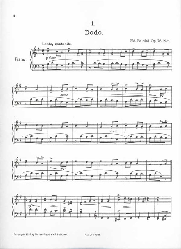 Petits croquis op. 76 4 morceaux faciles
