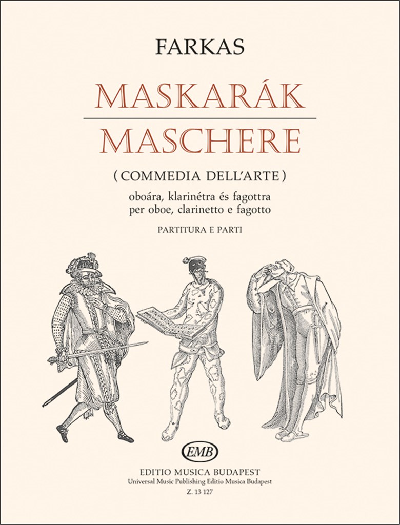 Mascarade (Commedia dellöarte) für Oboe, Klarin