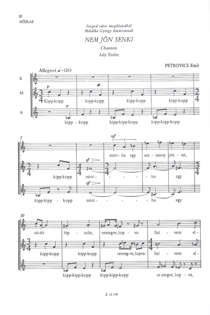 Madrigál, chanson és rapszódia