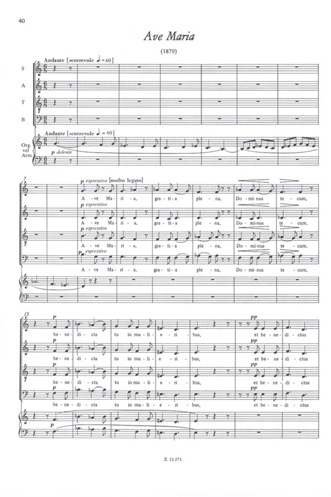 Motetten für Gemischten Chor (Solostimmen, Orgel