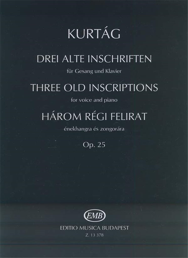 Drei alte Inschriften op. 25