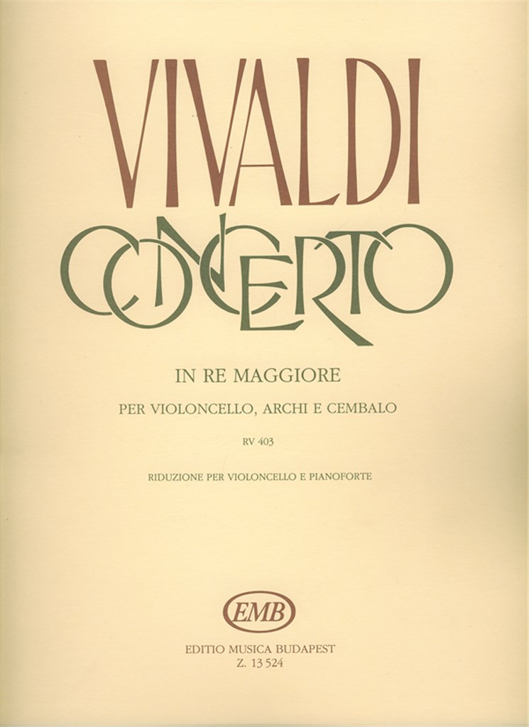 Concerto in re maggiore per violoncello, archi e