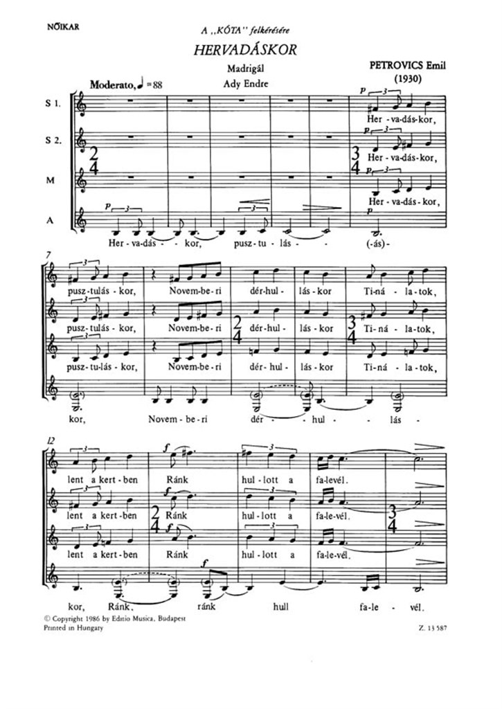 Hervadáskor