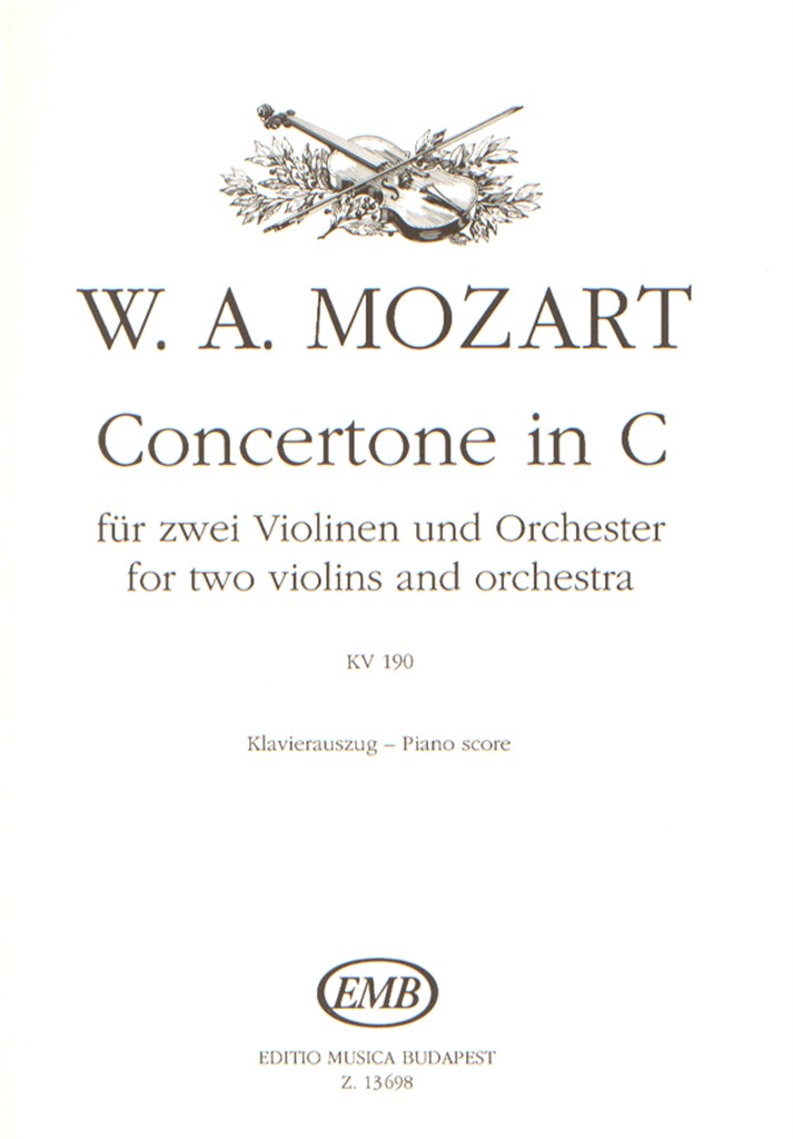 Concertone in C für zwei Violinen und Orchester