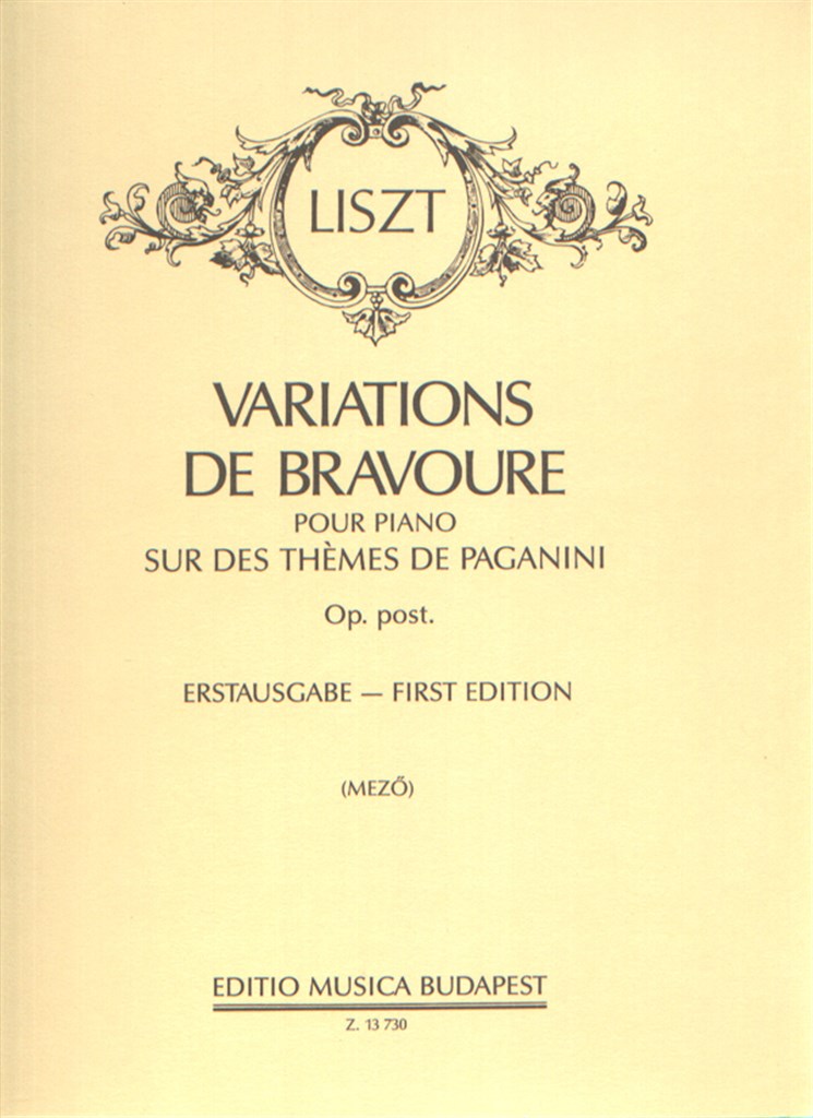Variations de bravoure op. Post. Sur des themes d