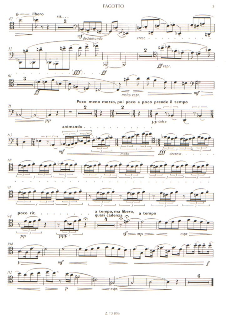 Sonata für Fagott und Pianoforte