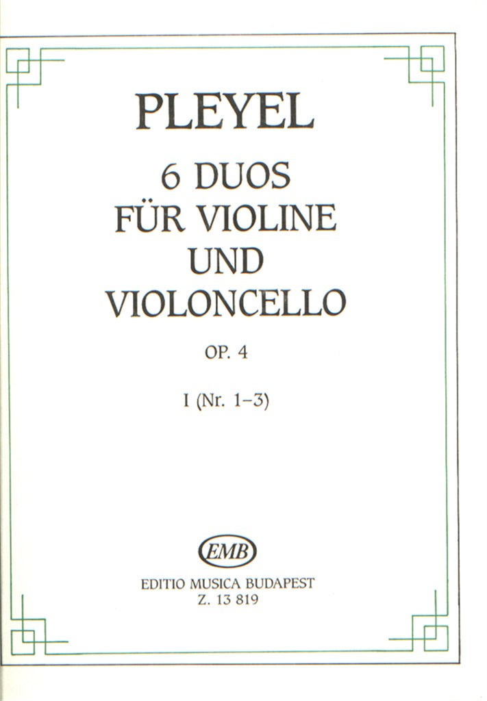6 Duos I Op. 4 Für Violine Und Violoncello (No. 1