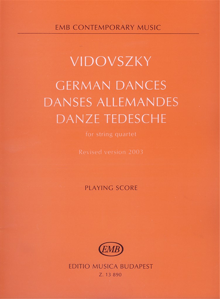 German Dances for string quartet - 1989, revised