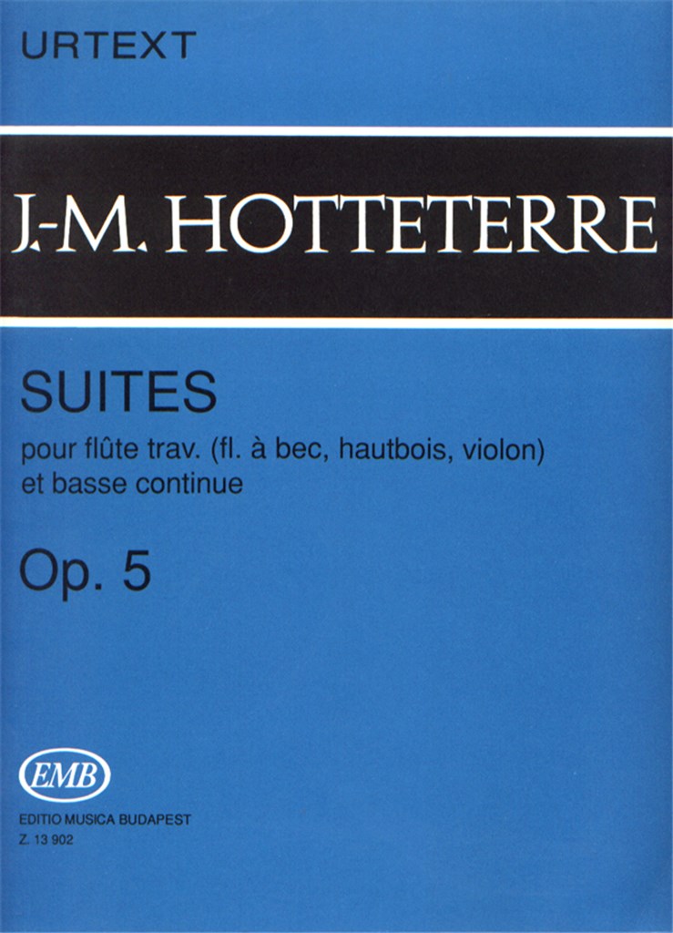 Suites op. 5 pour flute trav. (flute o bec, hautb