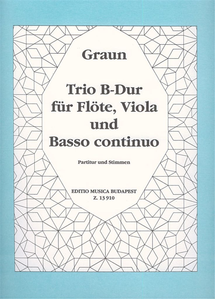 Trio B-Dur für Flote, Viola und Basso Continuo