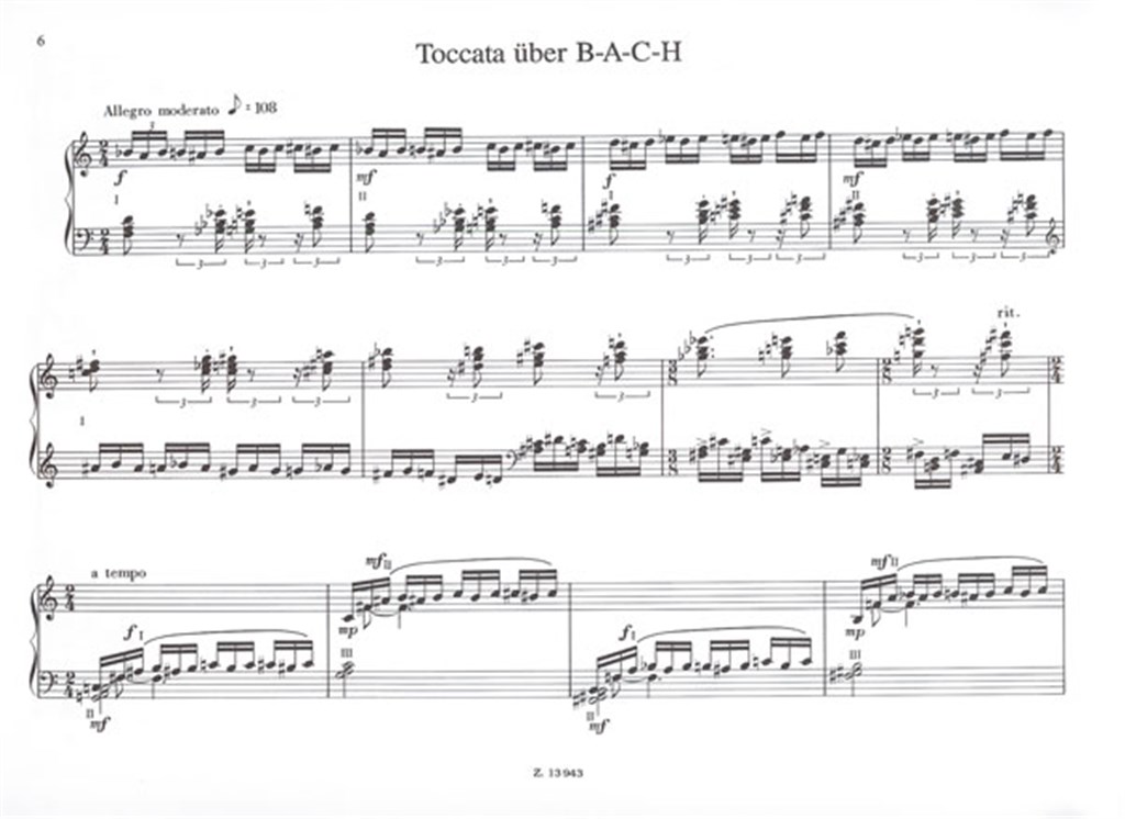 Introduktion und Toccata über den Namen B-A-C-H